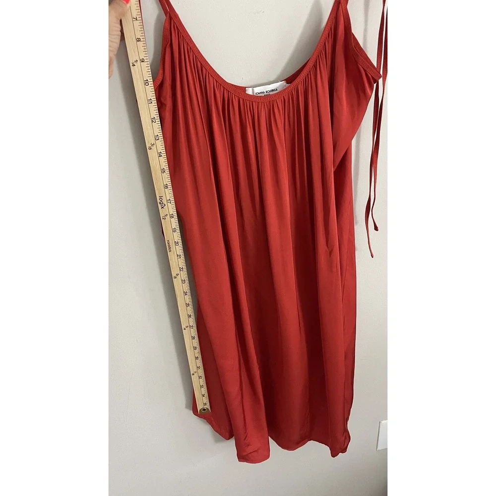 Ioanna Kourbela Women's‎ Dress No waist Size Medium  Dark Orange Viscose